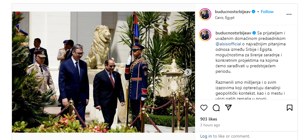 Le Président serbe remercie Al-Sissi pour son hospitalité (Photos) 12 - Le Progrès Egyptien Le Président serbe remercie Al-Sissi pour son hospitalité (Photos) 11 - Le Progrès Egyptien