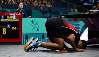 JO-Tennis de table : Omar Assar se qualifie au 16e de finale