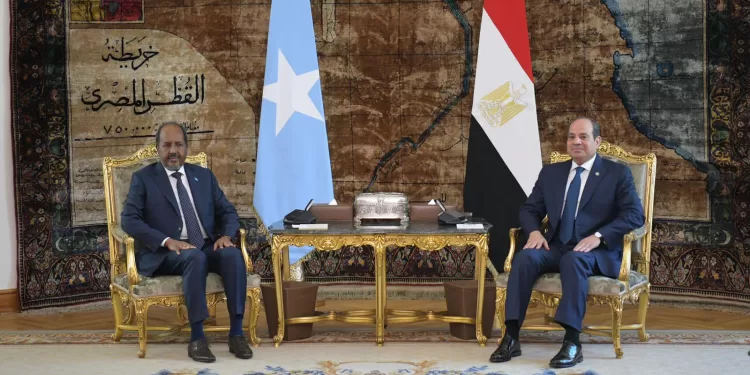 Al-Sissi examine avec son homologue somalien les développements de la situation régionale 1 - Le Progrès Egyptien