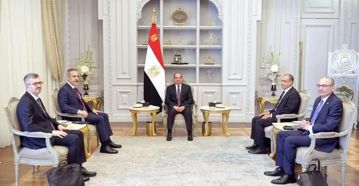 Le Président reçoit le ministre turc des Affaires étrangères 1 - Le Progrès Egyptien