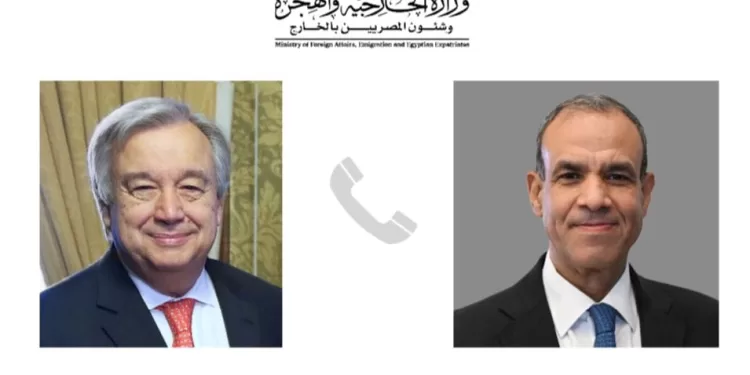 Abdel Aati et Guterres discutent des évolutions régionales 1 - Le Progrès Egyptien