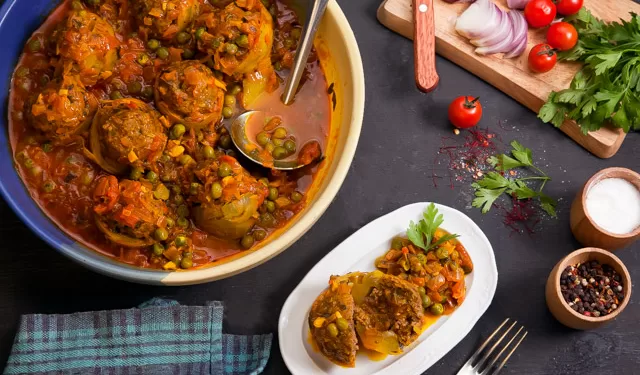 Artichauts farcis à la viande hachée avec petits-pois 1 - Le Progrès Egyptien