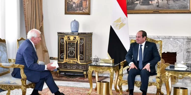 Al-Sissi examine avec Borrell la coopération bilatérale 1 - Le Progrès Egyptien
