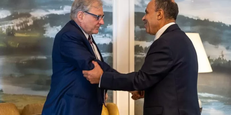 Le ministre des Affaires étrangères rencontre l'envoyé américain pour la Libye, Richard Norland 1 - Le Progrès Egyptien