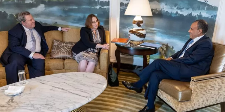 Abdel-Aati rencontre l'envoyé US pour la Corne d'Afrique et l'assistante du Secrétaire d'Etat pour l'Afrique 1 - Le Progrès Egyptien