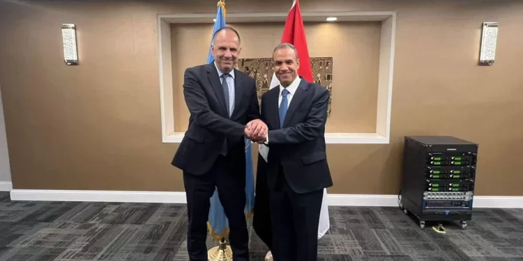 Le ministre des Affaires étrangères rencontre son homologue grec 2 - Le Progrès Egyptien Le ministre des Affaires étrangères rencontre son homologue grec 1 - Le Progrès Egyptien