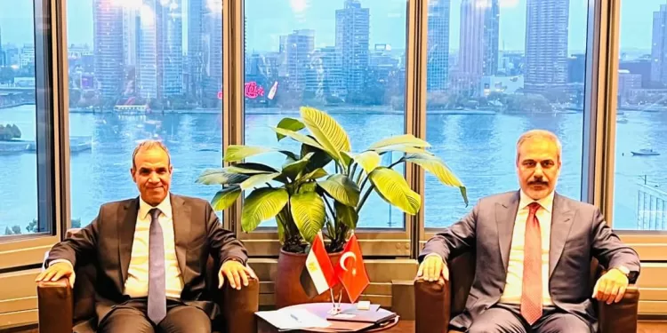 Rencontre entre le ministre des Affaires étrangères et son homologue turc à New York 1 - Le Progrès Egyptien