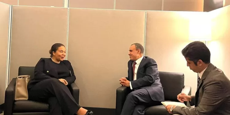 Le ministre des Affaires étrangères et de l'Immigration rencontre la ministre des Affaires étrangères de la République Démocratique du Congo 1 - Le Progrès Egyptien