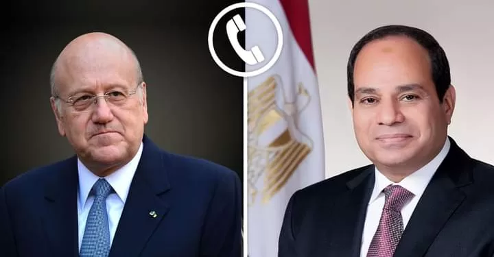 Le Président contacte le PM libanais 1 - Le Progrès Egyptien