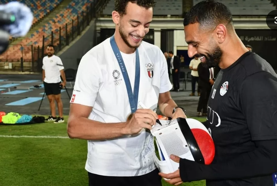 Un passage honorifique pour les champions des JO et des photos souvenirs avec Mo Salah 5 - Le Progrès Egyptien