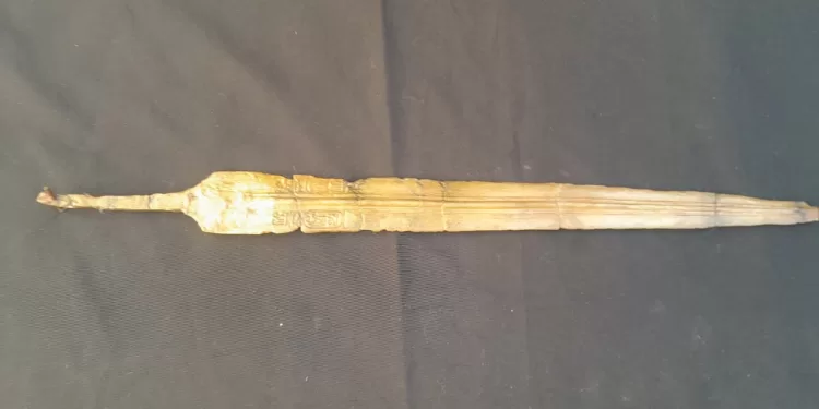 Beheira : Une épée en bronze de Ramsès II  découverte à Tell al-Abqain 1 - Le Progrès Egyptien