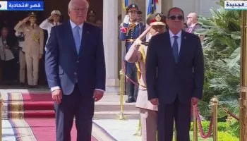 Le Président Al-Sissi reçoit son homologue allemand au palais d’Ittihadiyyah