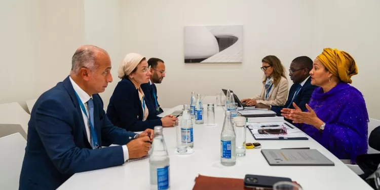 La ministre de l'Environnement s'entretient avec la Vice-SG de l'ONU 1 - Le Progrès Egyptien