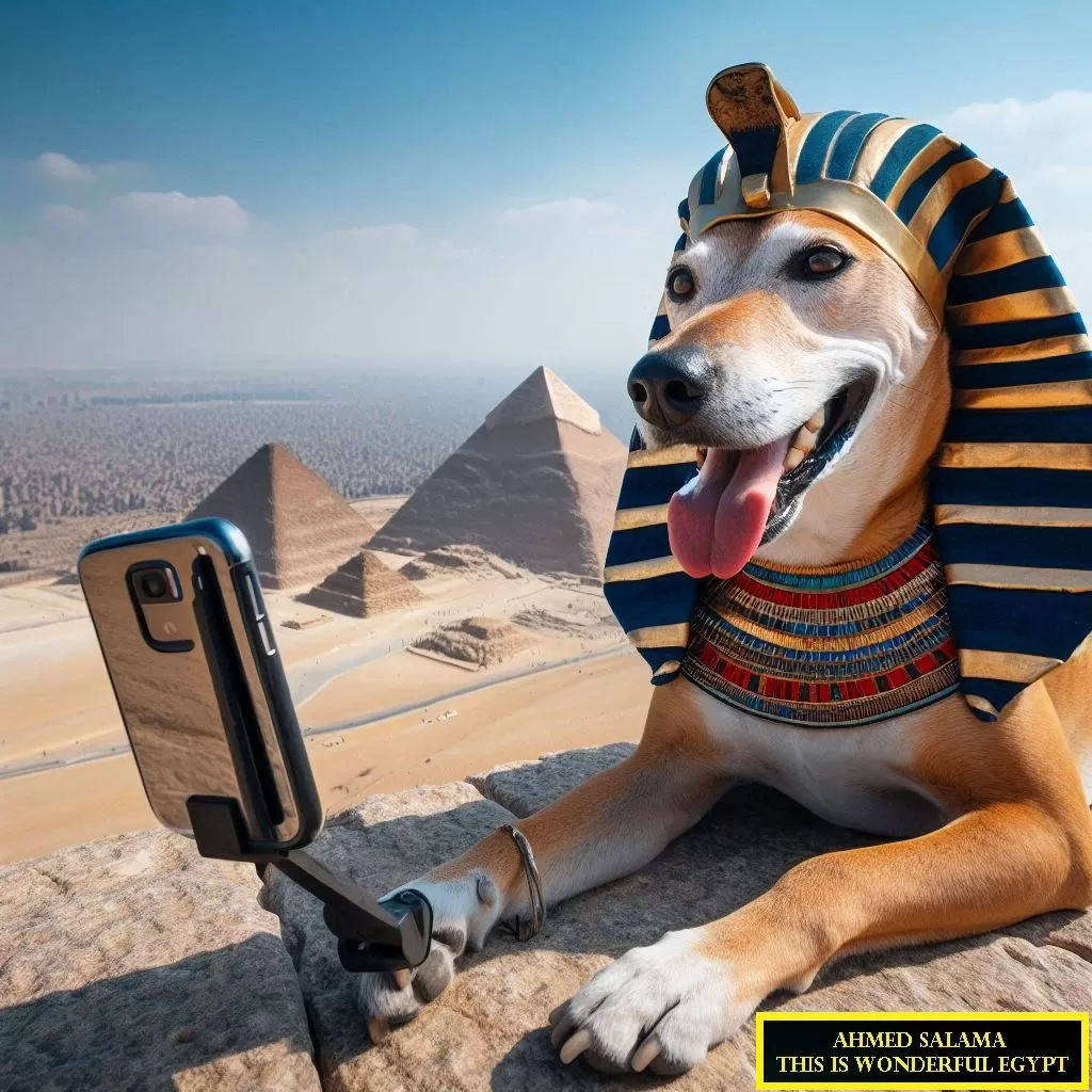 Un chien s'offre une balade au sommet de la pyramide de Khéops 8 - Le Progrès Egyptien Un chien s'offre une balade au sommet de la pyramide de Khéops 7 - Le Progrès Egyptien