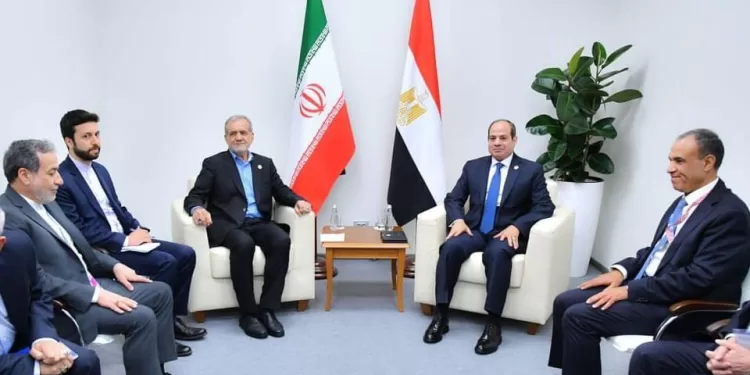 Entretien Al-Sissi avec son homologue iranien en marge du sommet des BRICS à Kazan 1 - Le Progrès Egyptien