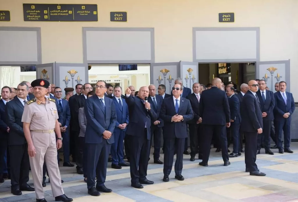 Al-Sissi assiste à la cérémonie d'ouverture de la nouvelle gare ferroviaire de Bashteel à Guizeh 15 - Le Progrès Egyptien