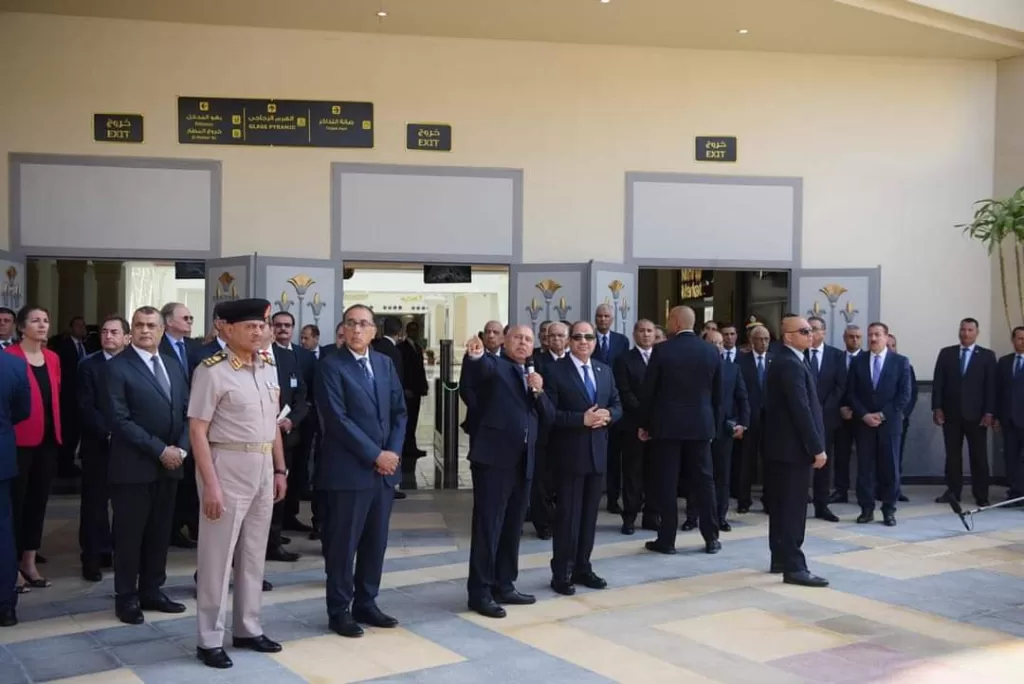 Al-Sissi assiste à la cérémonie d'ouverture de la nouvelle gare ferroviaire de Bashteel à Guizeh 13 - Le Progrès Egyptien