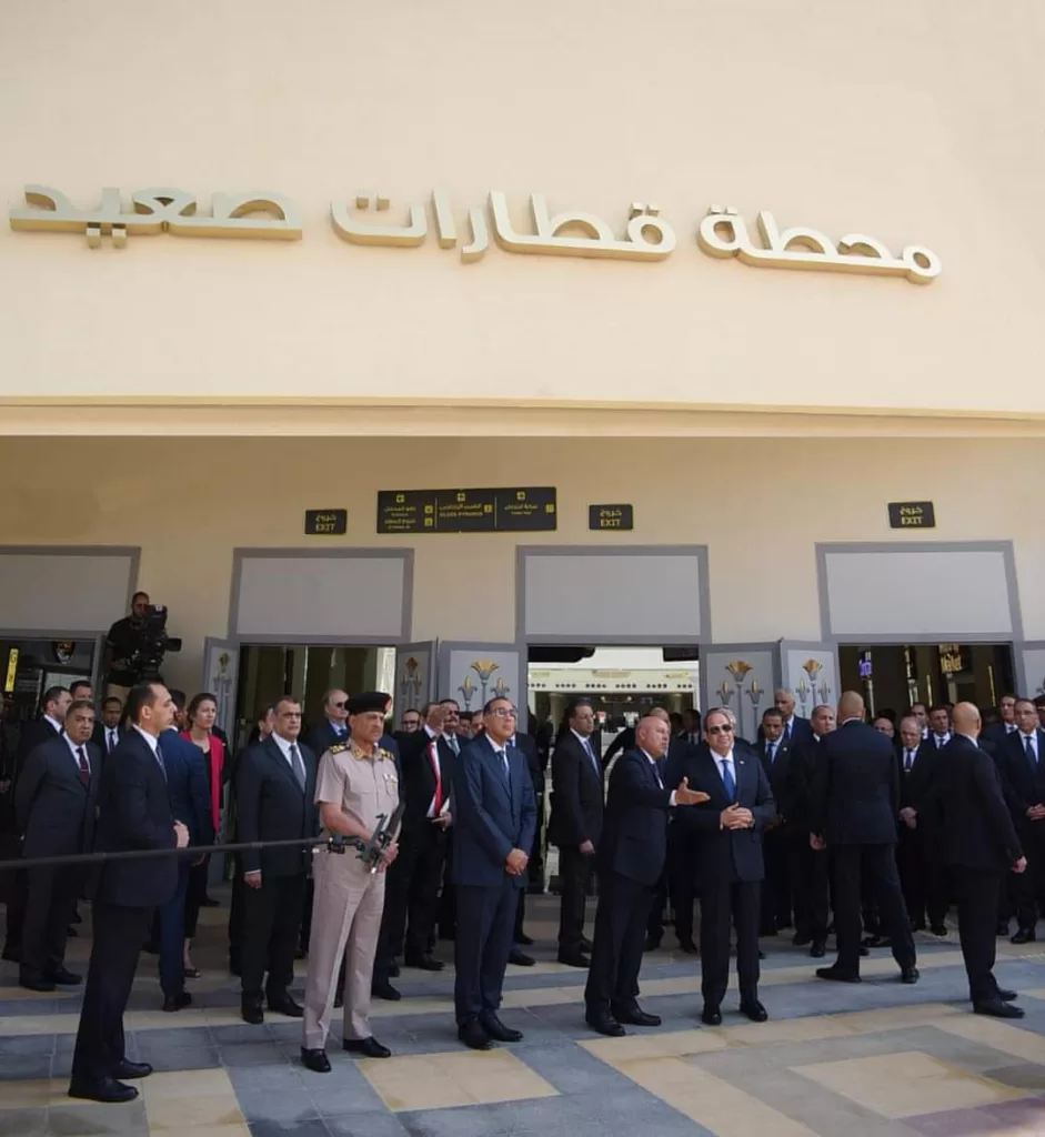 Al-Sissi assiste à la cérémonie d'ouverture de la nouvelle gare ferroviaire de Bashteel à Guizeh 9 - Le Progrès Egyptien