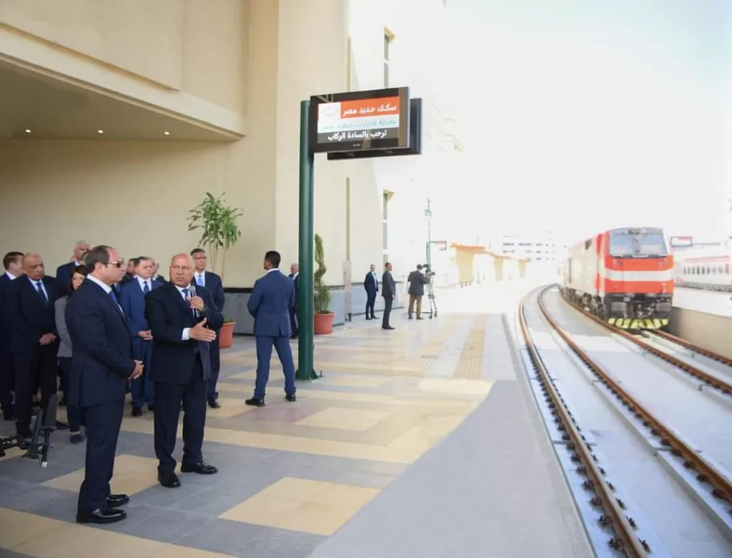 Al-Sissi assiste à la cérémonie d'ouverture de la nouvelle gare ferroviaire de Bashteel à Guizeh 7 - Le Progrès Egyptien
