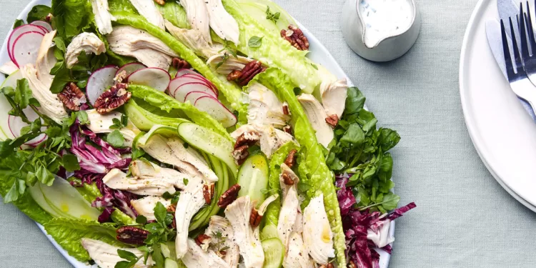 Salade de cresson, poulet rôti, pomme verte 2 - Le Progrès Egyptien Salade de cresson, poulet rôti, pomme verte 1 - Le Progrès Egyptien