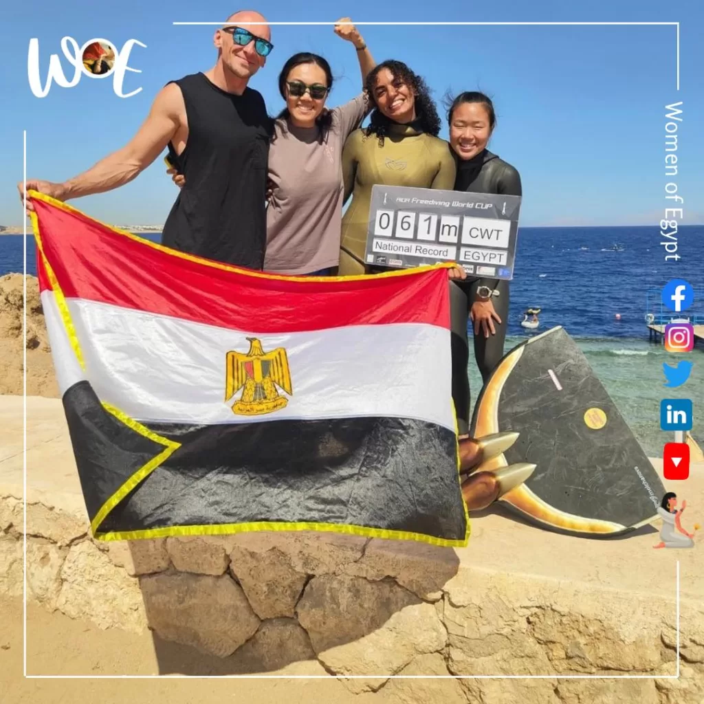 Zahraa bat son propre record du monde de plongée libre 6 - Le Progrès Egyptien Zahraa bat son propre record du monde de plongée libre 5 - Le Progrès Egyptien