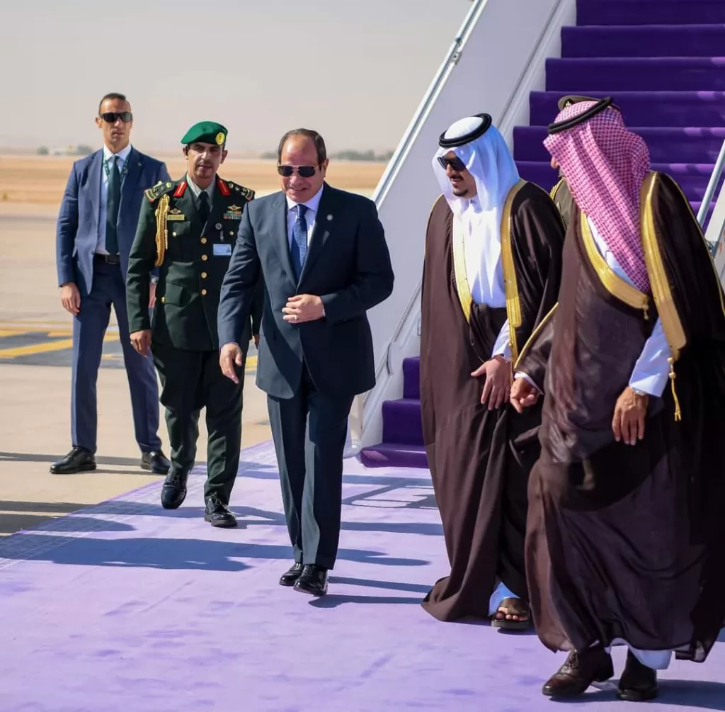 Le Président arrive en Arabie saoudite 7 - Le Progrès Egyptien
