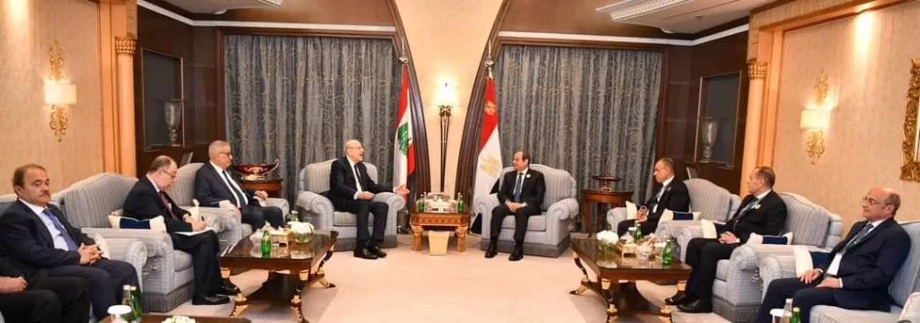 Al-Sissi s'entretient avec Mikati 3 - Le Progrès Egyptien