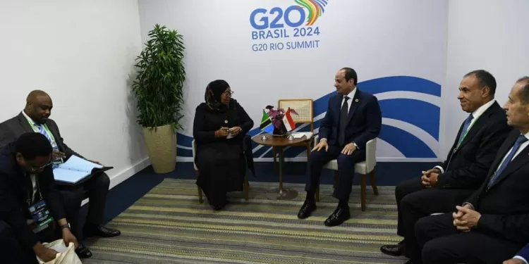 G20 : Al-Sissi rencontre son homologue tanzanienne 1 - Le Progrès Egyptien