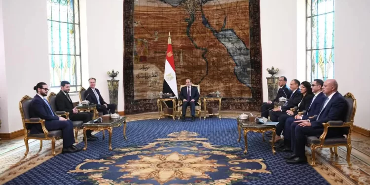 Rencontre entre le Président et le président du Forum économique mondial : focus sur le développement et la stabilité régionale 2 - Le Progrès Egyptien Rencontre entre le Président et le président du Forum économique mondial : focus sur le développement et la stabilité régionale 1 - Le Progrès Egyptien