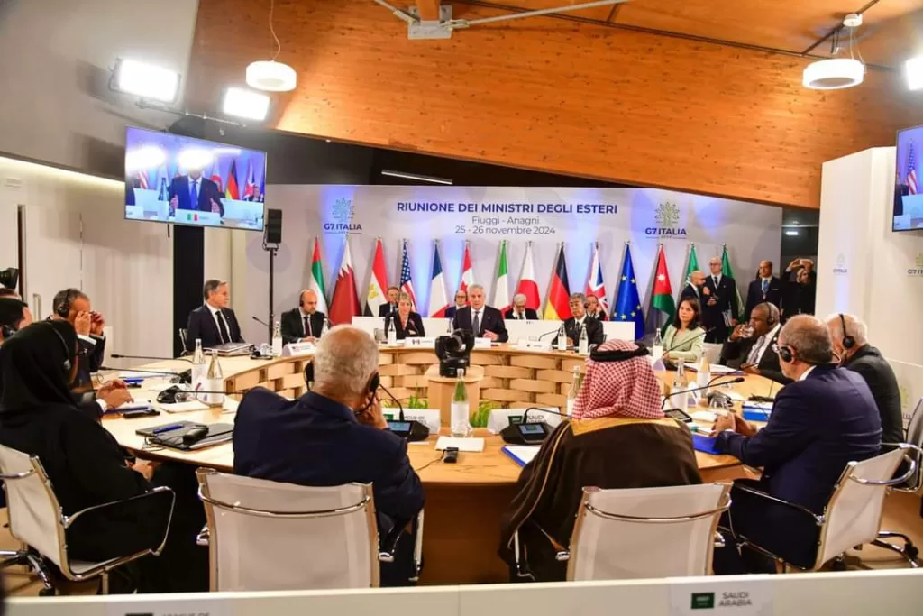 Abdel-Aati à la réunion des ministres des Affaires étrangères du G7 13 - Le Progrès Egyptien