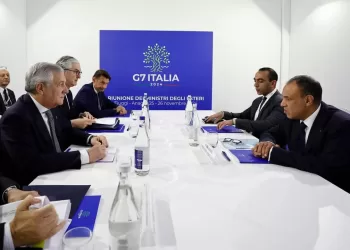 Dr. Badr Abdel-Aati, ministre des Affaires étrangères rencontre son homologue italien