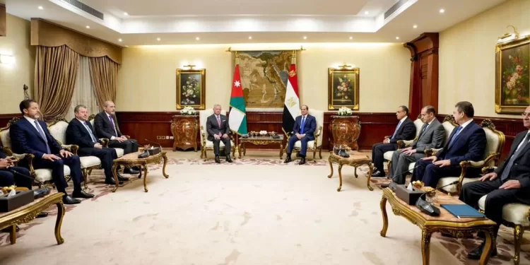 Entretiens élargis Al-Sissi-Abdallah II au Caire 2 - Le Progrès Egyptien Entretiens élargis Al-Sissi-Abdallah II au Caire 1 - Le Progrès Egyptien