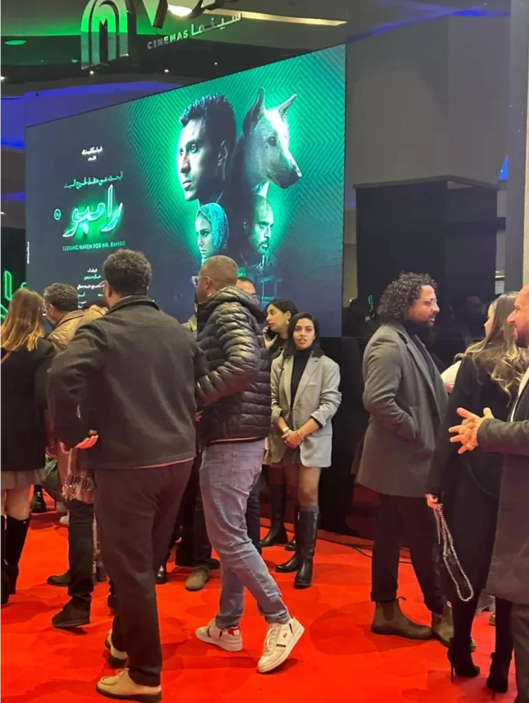 Essam Omar et Rakeen Saad célèbrent la projection spéciale de M. Rambo 6 - Le Progrès Egyptien Essam Omar et Rakeen Saad célèbrent la projection spéciale de M. Rambo 5 - Le Progrès Egyptien