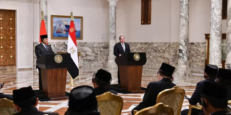 Al-Sissi et Subianto appellent Israël à se retirer du Golan 1 - Le Progrès Egyptien