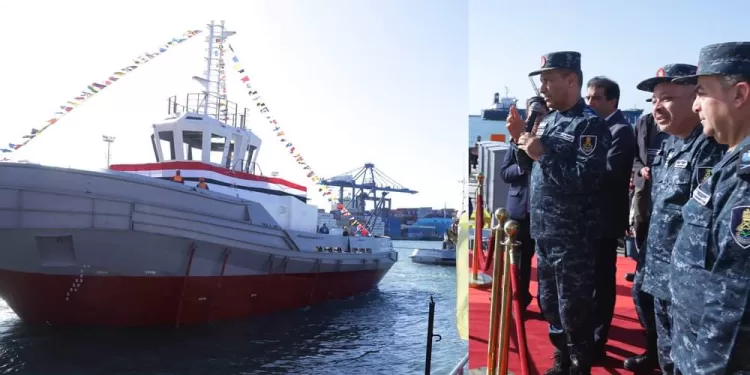 Mise à l'eau d'un remorqueur d'une capacité de tractage de 85 tonnes 1 - Le Progrès Egyptien