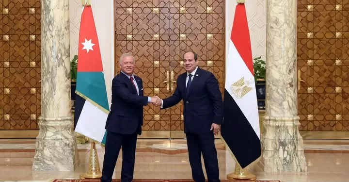 Le Président reçoit le Roi de Jordanie 1 - Le Progrès Egyptien