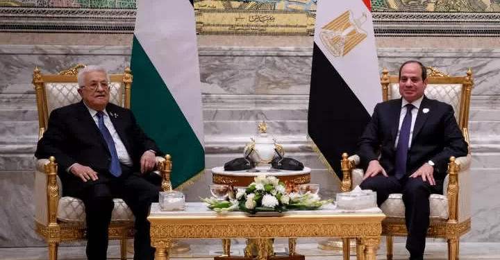 Le Président s'entretient avec son homologue palestinien 1 - Le Progrès Egyptien