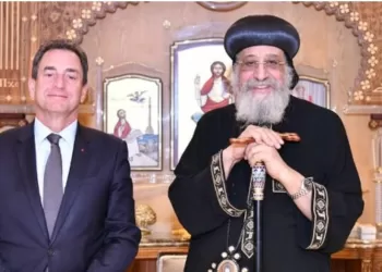 Le Pape Tawadros II reçoit l’ambassadeur de France au siège papal