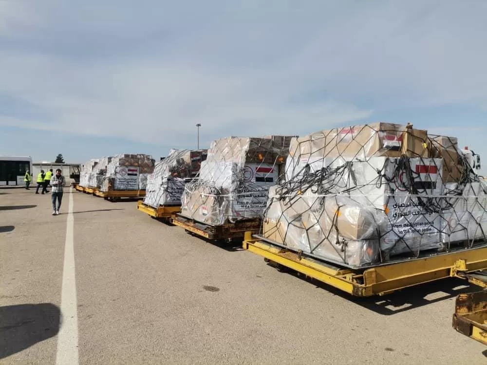 Une aide humanitaire égyptienne arrive à Damas 10 - Le Progrès Egyptien Une aide humanitaire égyptienne arrive à Damas 9 - Le Progrès Egyptien