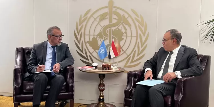 Abdel Aati rencontre le directeur général de l'OMS 1 - Le Progrès Egyptien