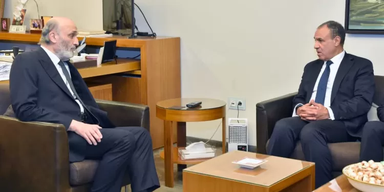 Abdel Aati rencontre le chef du Parti des Forces Libanaises 2 - Le Progrès Egyptien Abdel Aati rencontre le chef du Parti des Forces Libanaises 1 - Le Progrès Egyptien