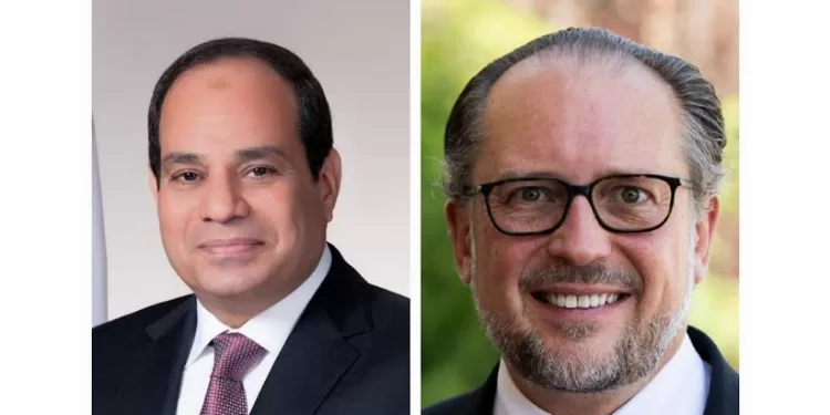 Le président reçoit un appel téléphonique du chancelier autrichien 1 - Le Progrès Egyptien