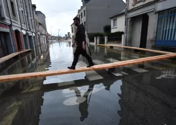 Inondations dans l’Ouest de la France: 3 départements de Redon en rouge