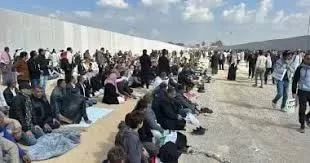 Terminal de Rafah : Des milliers rejettent le déplacement forcé des Palestiniens 4 - Le Progrès Egyptien Terminal de Rafah : Des milliers rejettent le déplacement forcé des Palestiniens 3 - Le Progrès Egyptien