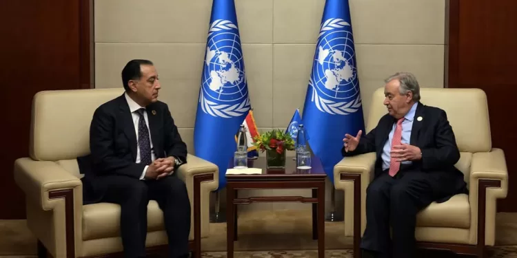 Madbouli s'entretient avec Guterres 2 - Le Progrès Egyptien Madbouli s'entretient avec Guterres 1 - Le Progrès Egyptien