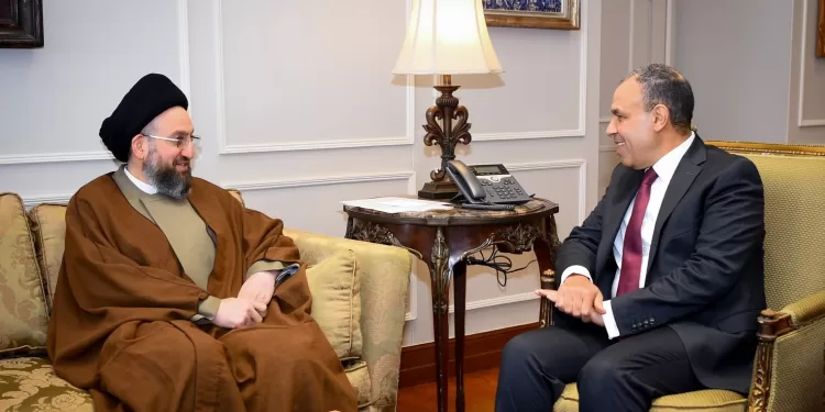 Abdel Aati reçoit le chef du Mouvement national irakien de la sagesse 1 - Le Progrès Egyptien