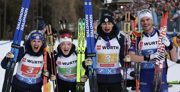 Mondiaux de biathlon: la France à nouveau titrée en relais mixte 1 - Le Progrès Egyptien