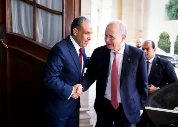 Dr Badr Abdel-Aati reçoit le Premier ministre et ministre des Affaires étrangères palestinien
