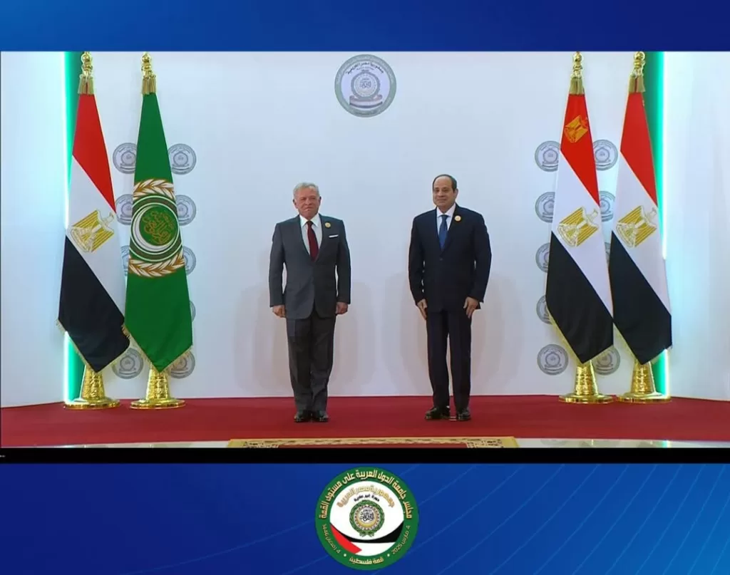 Le président reçoit des dirigeants prenant part au sommet arabe extraordinaire 3 - Le Progrès Egyptien