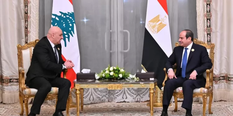 Le Président Al-Sissi réaffirme le soutien de l’Egypte au Liban 1 - Le Progrès Egyptien